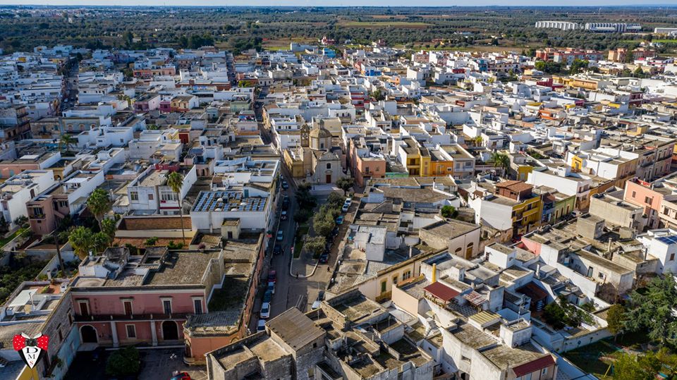 San Pietro Vernotico vista aerea - cuore dell'Alto Salento